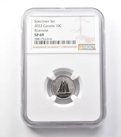 2022 Canada 10 Cents Specimen Set Bluenose SP69 NGC *9916