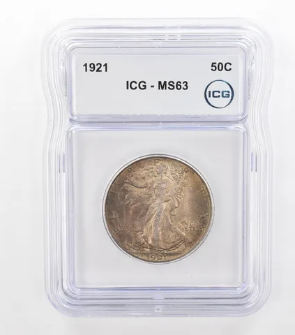1921 Walking Liberty Half Dollar MS63 ICG Beautiful Tone *3662