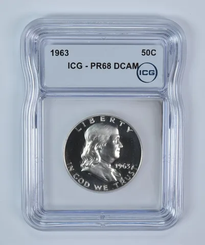 1963 Franklin Half Dollar PR68 DCAM ICG