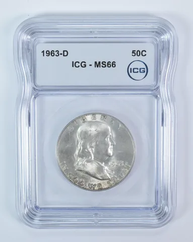 1963-D Franklin Half Dollar MS66 ICG