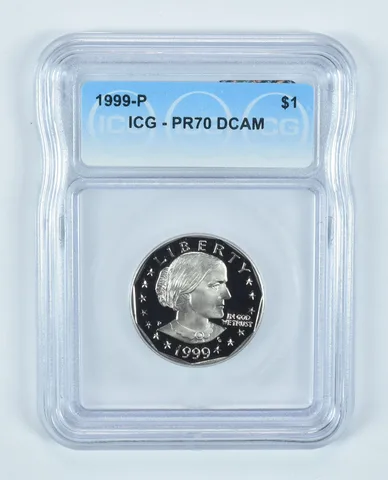 1999-P Susan B Anthony $1 PR70 DCAM ICG