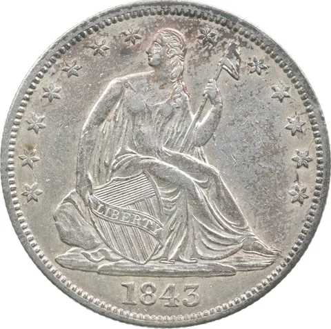 1843 Seated Liberty Half Dollar *3474