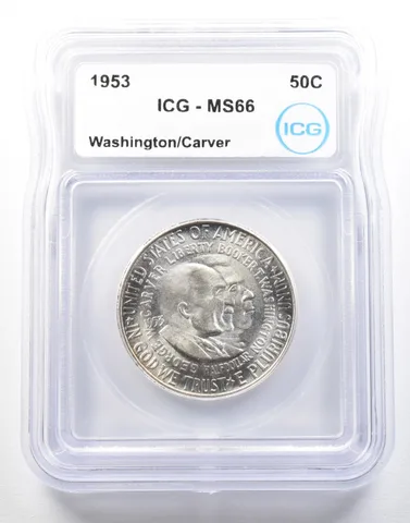 1953 Washington Carver Commemorative Half Dollar MS66 ICG a0143
