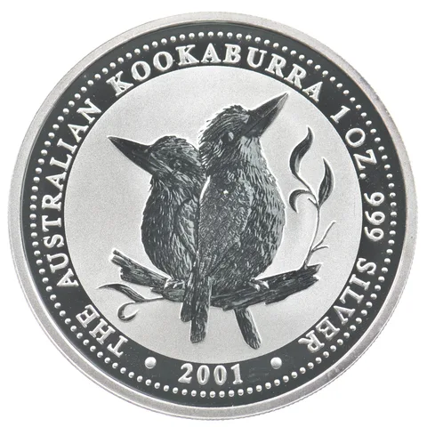 2001 Australia 1 Dollar Silver Kookaburra 1 Oz *6394
