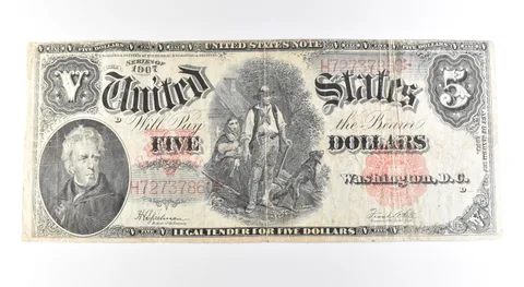 1907 $5 Legal Tender Large Note Red Seal *2678