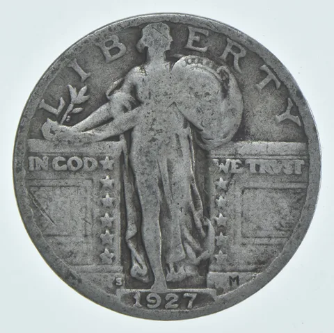 1927-S Standing Liberty Quarter AC Average Circ (1 coin)