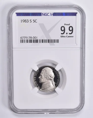 1983-S Jefferson Nickel Proof 9.9 UCAM NGC X NGCX