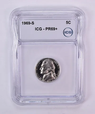 1969-S Jefferson Nickel PR69+ ICG