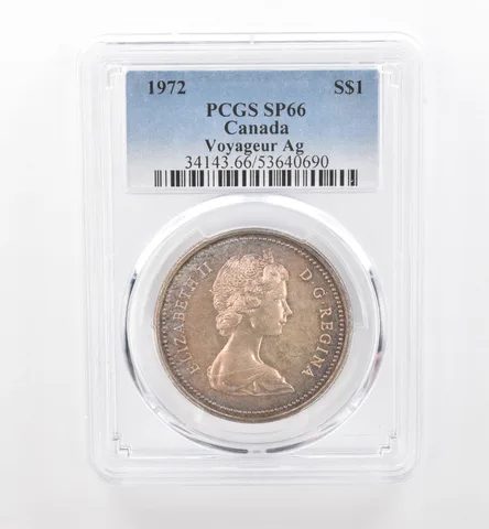 1972 Canada 1 Dollar Silver Voyageur SP66 PCGS Beautiful Tone *1922