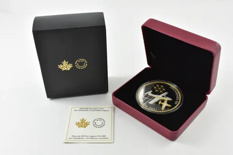 2021 Canada 50 Dollar Silver Snowbirds Canadian Legacy W/ OGP a1618