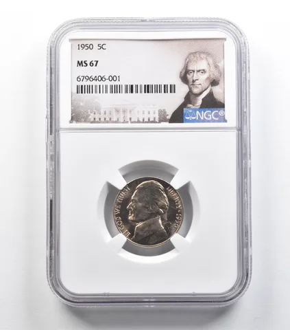 1950 Jefferson Nickel MS67 NGC *9171