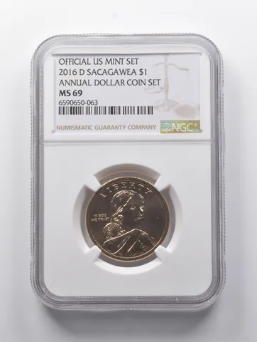 MS69 2016-D Sacagawea Dollar Annual Dollar Coin Set NGC *9034