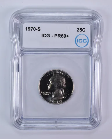 1970-S Washington Quarter PR69+ ICG