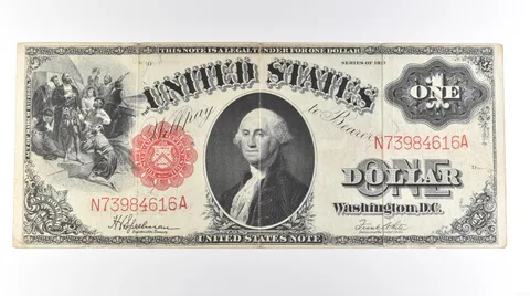 1917 $1 Legal Tender Large Note Red Seal FR#39 *0632