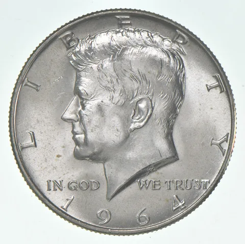 1964-D Kennedy Half Dollar BU Unc 90% Silver
