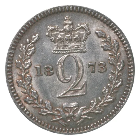 1873 Great Britain 2 Pence Maundy a8403