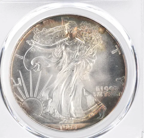 1994 American Silver Eagle MS68 PCGS Beautiful Tone *1162