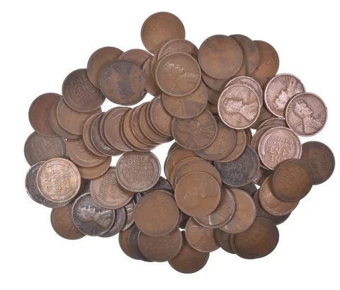 Lot of 100 1910-1919 Lincoln Wheat Cents - 2 Rolls - Collection *569
