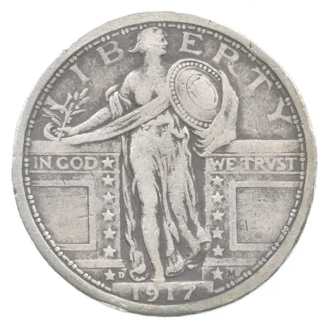 1917-D Standing Liberty Quarter Type 1 *7324