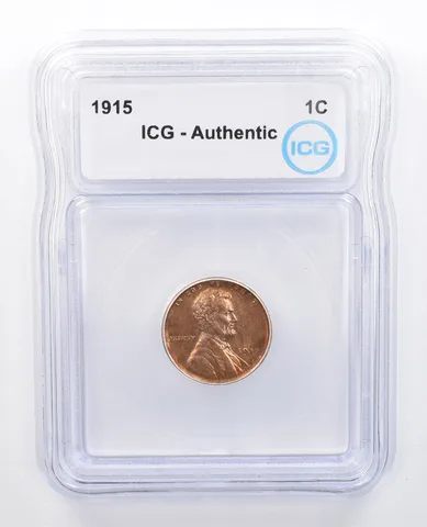 1915 Lincoln Wheat Cent Authentic ICG Beautiful Tone *7634