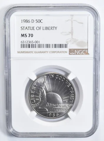 1986-D Statue of Liberty Commemorative Half Dollar MS70 NGC