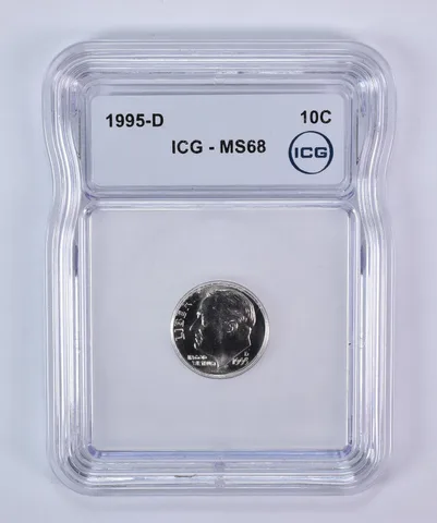 1995-D Roosevelt Dime MS68 ICG