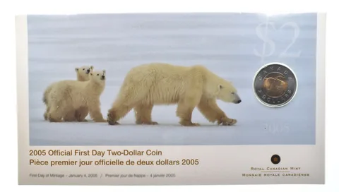 2005 Canada 2 Dollars Official First Day W/ OGP *4732