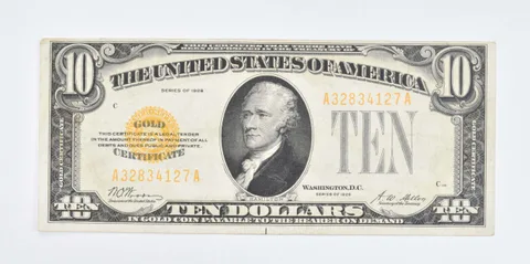 1928 $10 United States Gold Certificate a8047