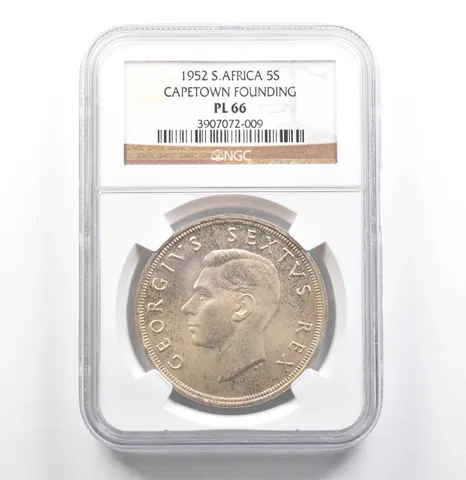 1952 South Africa 5 Suid Cape Town Founding PL66 NGC *6849