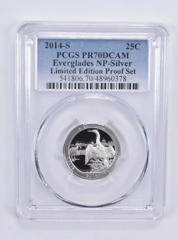2014-S Washington Quarter Everglades Silver Limited Edition Set PR70 PCGS