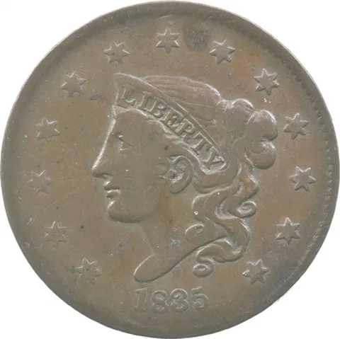 1835 Young Head Large Cent Head Of 36 *5799