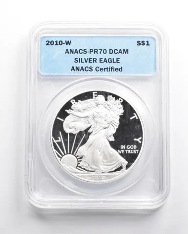 2010-W American Silver Eagle PR70 DCAM ANACS