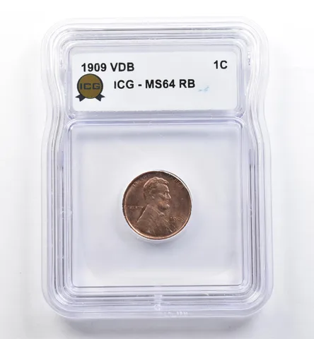 1909 VDB Lincoln Wheat Cent MS64 RB ICG *0086