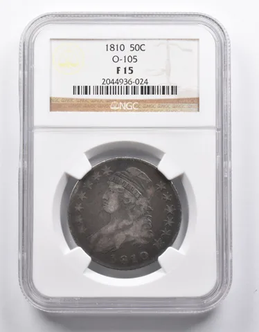 F15 1810 Capped Bust Half Dollar O-105 NGC *0930