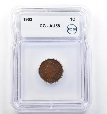 1903 Indian Head Cent AU58 ICG *0722
