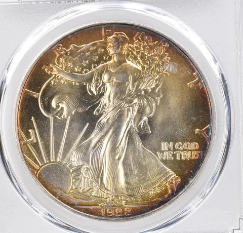 1988 American Silver Eagle MS69 PCGS Beautiful Tone *1144