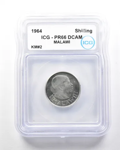 1964 Malawi Shilling KM#2 PR66 DCAM ICG *0497