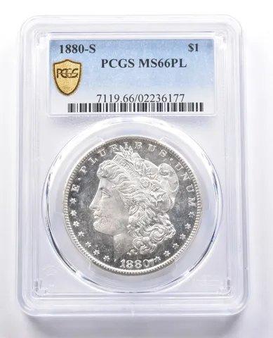 MS66 PL 1880-S Morgan Silver Dollar PCGS *5064