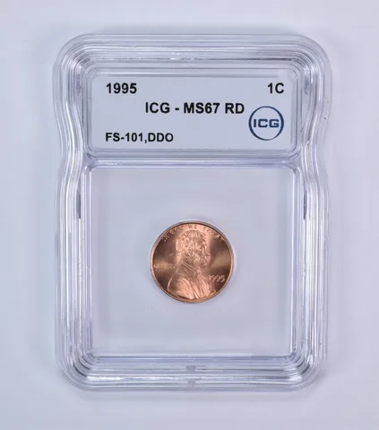 1995 Lincoln Memorial Cent FS-101 DDO MS67 RD ICG *7954