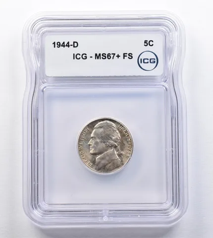 1944-D Jefferson Nickel MS67+ FS ICG *2037