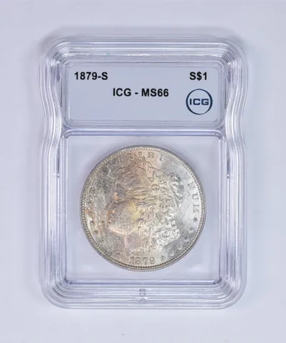 1879-S Morgan Silver Dollar MS66 ICG Beautiful Tone *7987