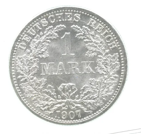1907 F Germany 1 Mark Gem BU a0172