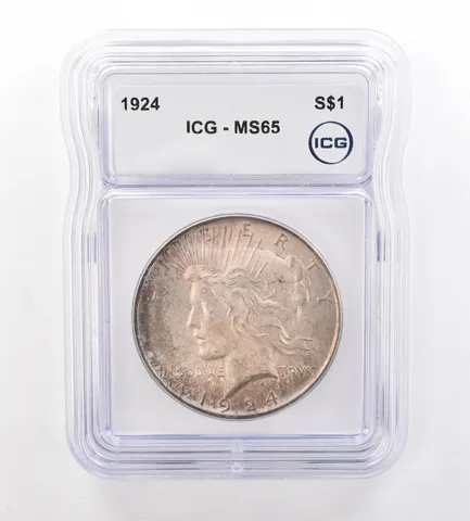 1924 Peace Silver Dollar MS65 ICG Beautiful Tone *7546