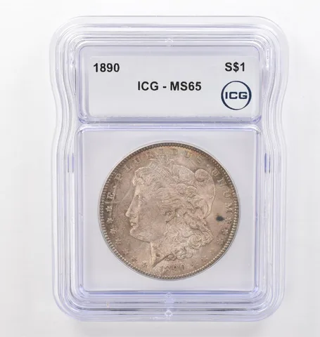 1890 Morgan Silver Dollar MS65 ICG Beautiful Tone *6185
