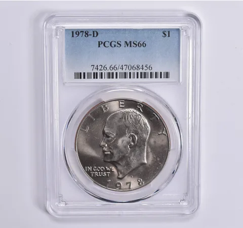 1978-D Eisenhower $1 MS66 PCGS Blue Lbl