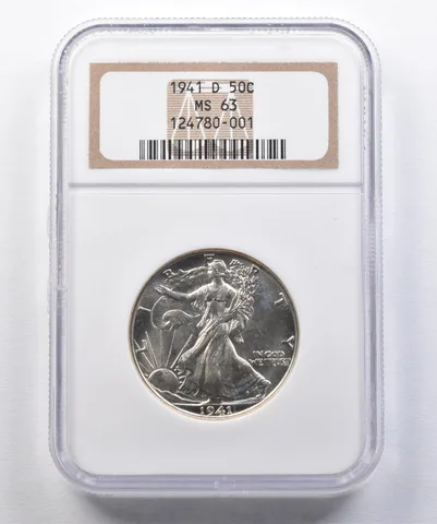 1941-D Walking Liberty Half Dollar MS63 NGC *2597