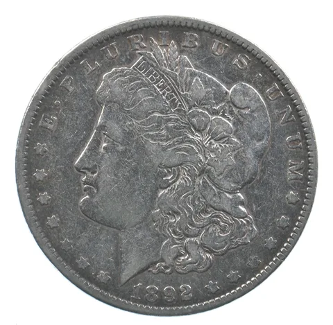 Early - 1892 Morgan Silver Dollar - 90% US Coin *963