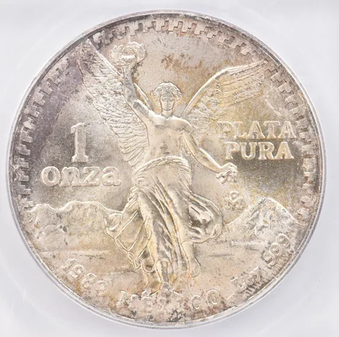 1983 Mo Mexico 1 Onza Silver Libertad MS67+ ICG Beautiful Tone *0846