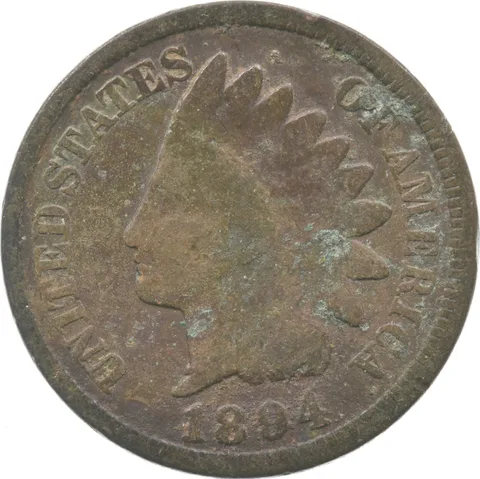 1894 Indian Head Cent 1894/1894 Doubled Date *9348