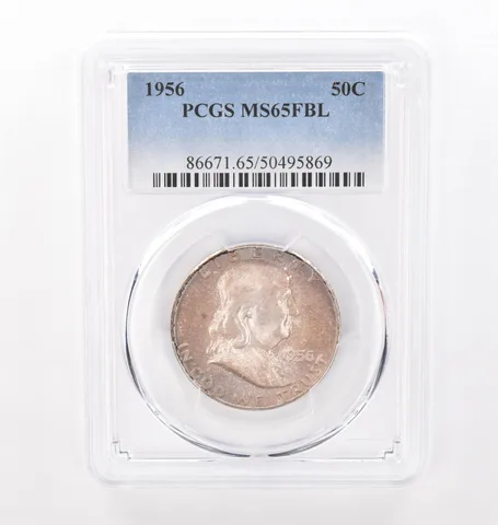 1956 Franklin Half Dollar MS65 FBL PCGS Beautiful Tone *4310